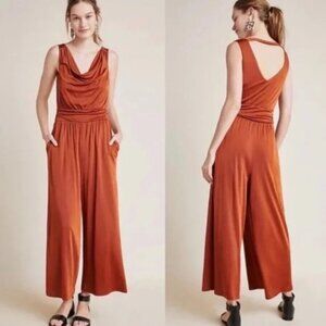 🍄 50% OFF - Maeve Anthropologie Enchantment Orange Jumpsuit Small